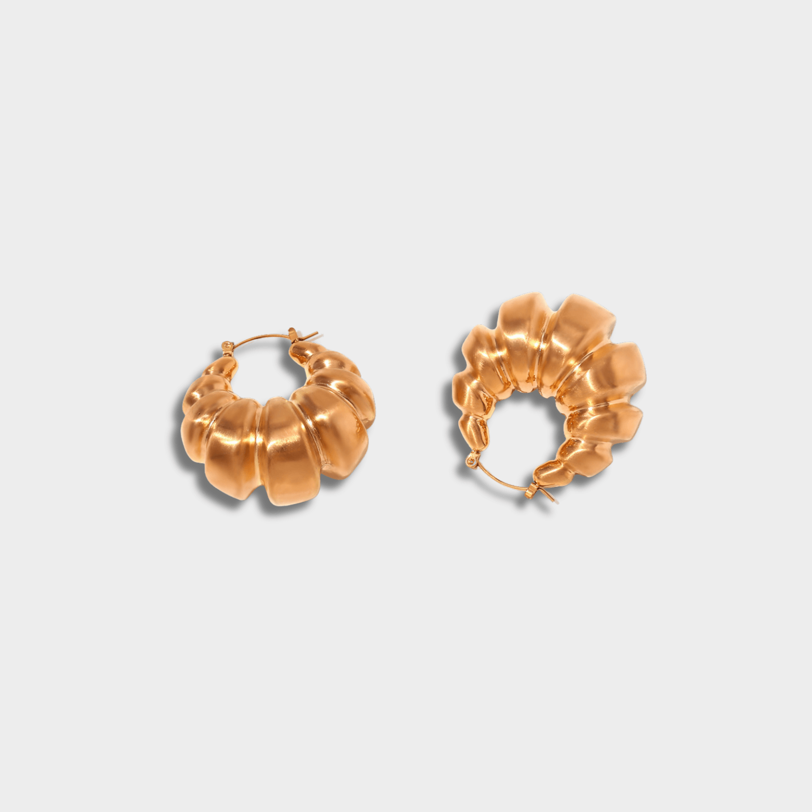 18K Gold Plating Coissant Earrings For Women | GottaIce