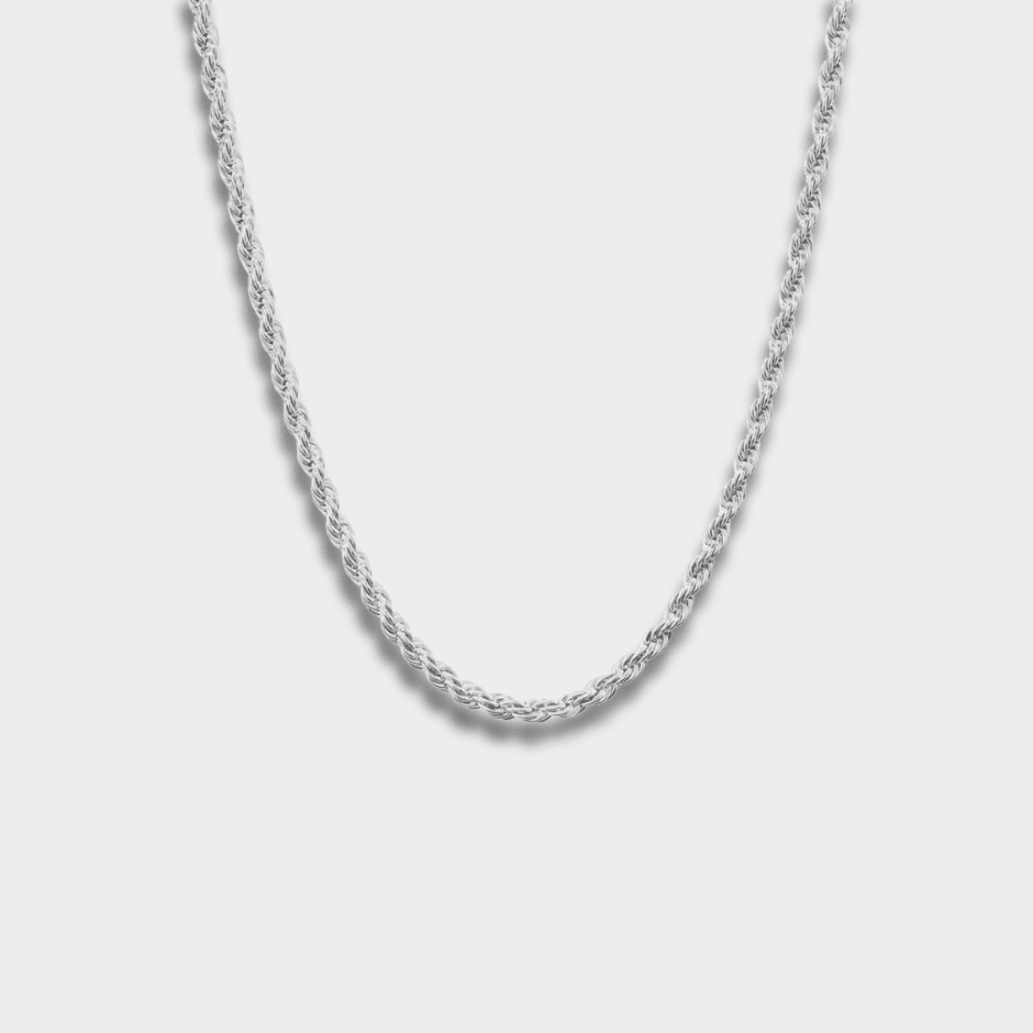 3mm 925 Sterling Silver Rope Chain | GottaIce