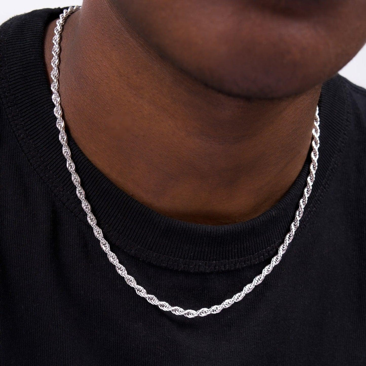 3mm 925 Sterling Silver Rope Chain | GottaIce
