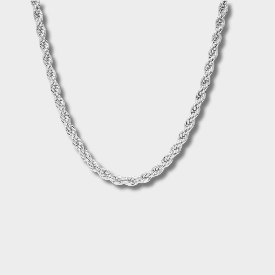 7mm 925 Sterling Silver Rope Chain | GottaIce