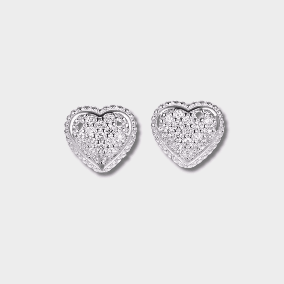 925 Silver Heart Earrings | GottaIce