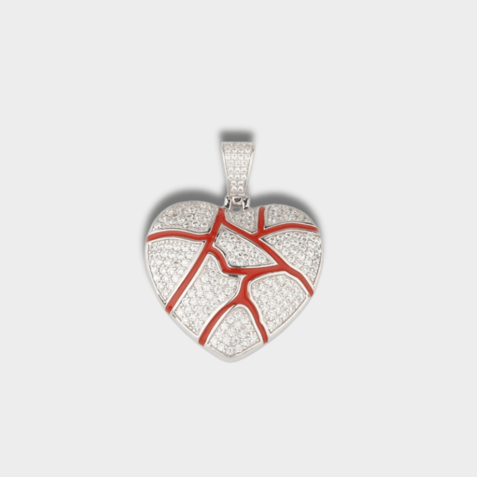 925 Silver Heart Shaped Zircon Pendant | GottaIce