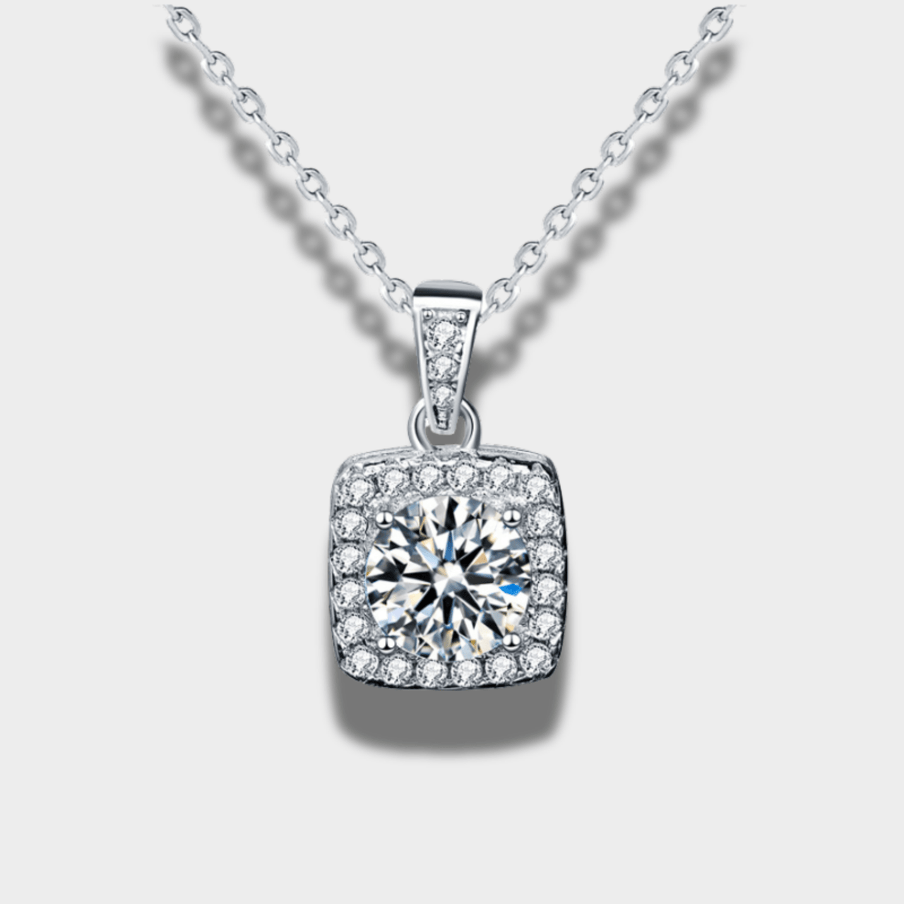 Pendentif en Moissanite en Argent Sterling S925