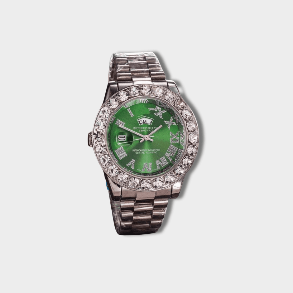 Green CZ Watch | GottaIce