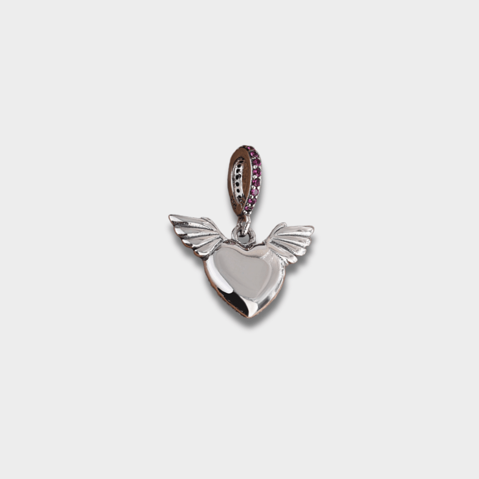 Iced Out Heart With Wings Pendant | GottaIce