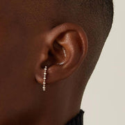 Row Diamond Pearl Earrings | GottaIce