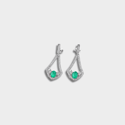 S925 Silver Emerald Earrings | GottaIce