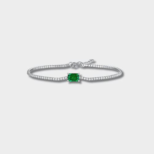 S925 Silver Emerald Green Bracelet | GottaIce