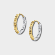 S925 Sterling Silver Bicolor Earrings | GottaIce