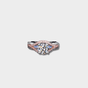 S925 Sterling Silver Moissanite Bicolor Ring | GottaIce