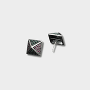 S925 Sterling Silver Pyramid Earrings | GottaIce