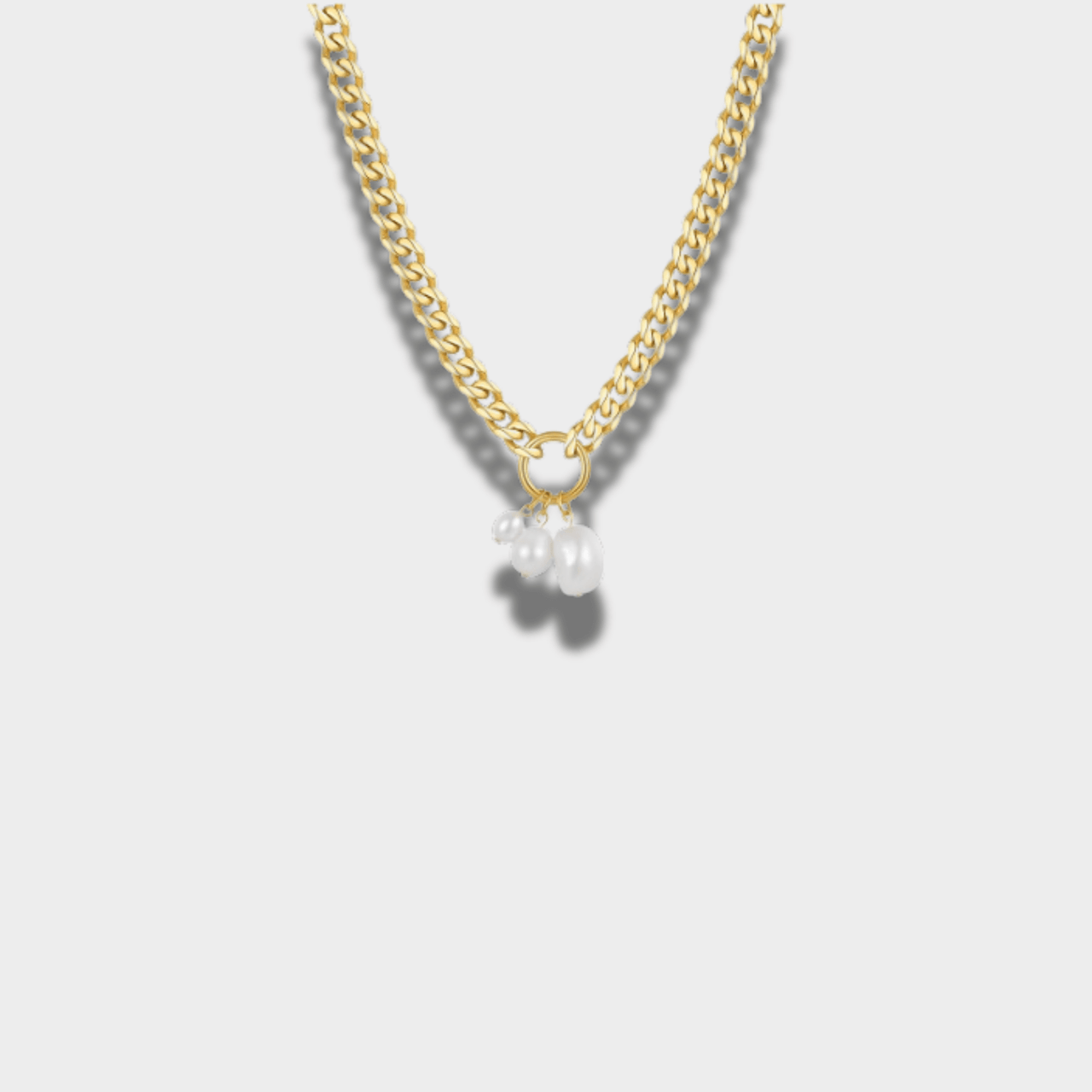 Women's 18K Gold-plated Titanium Steel Pearl Chain | GottaIce